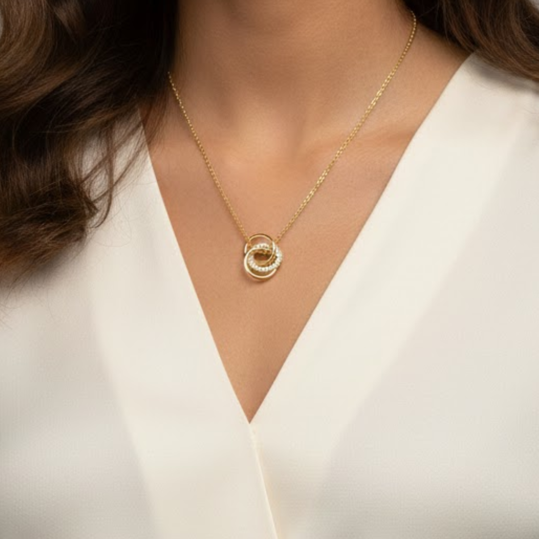 Trielle Gold Titanium Necklace