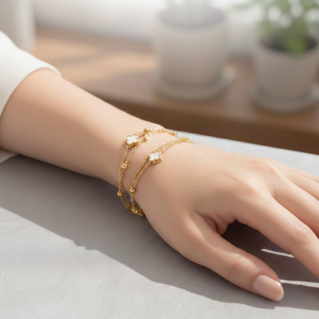 Triluna Petals Titanium Bracelet