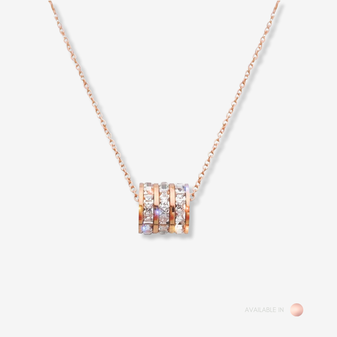 Trio Luxe Rose Gold Titanium Necklace