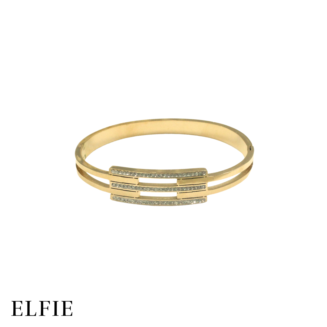 Square Design Titanium Bangle