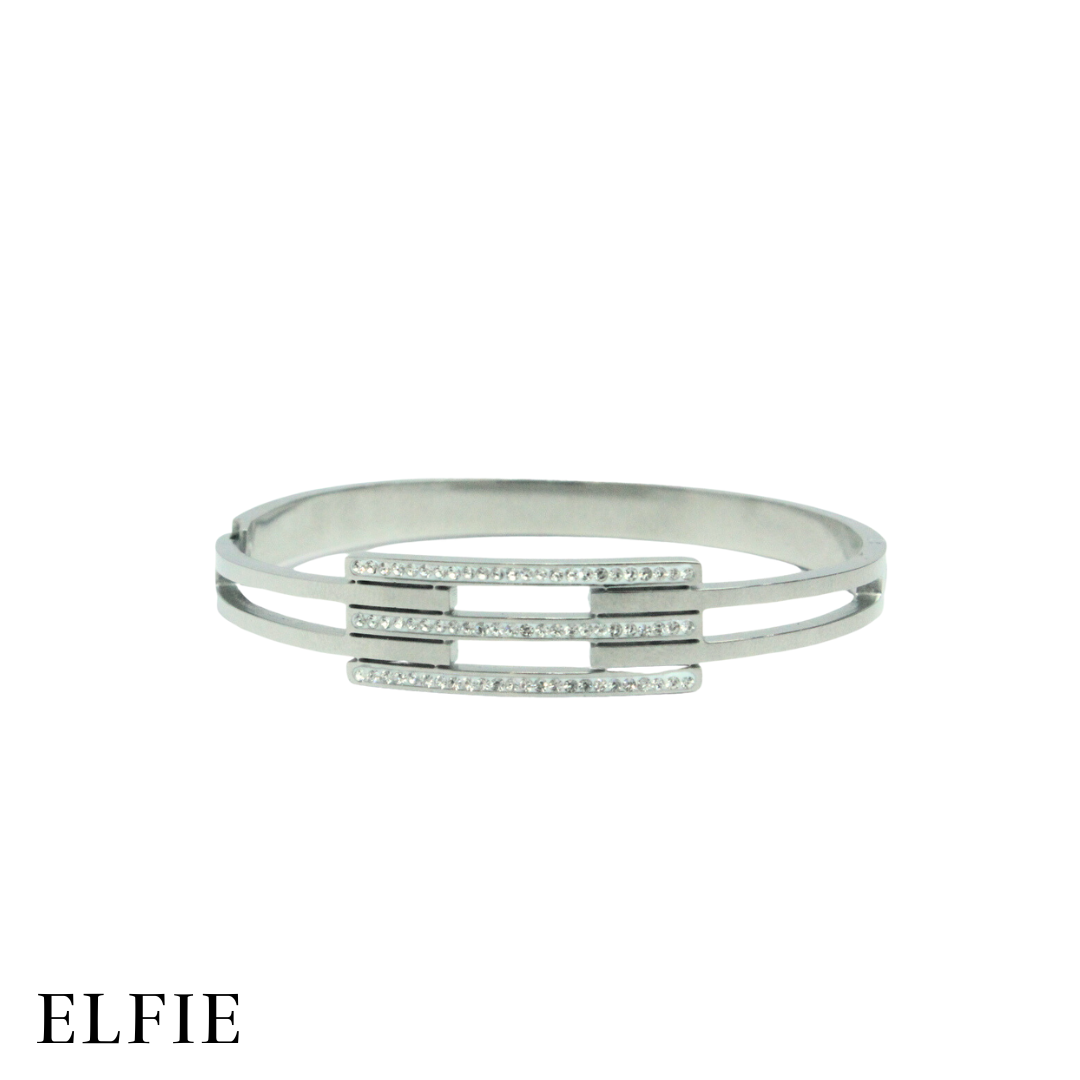 Square Design Titanium Bangle