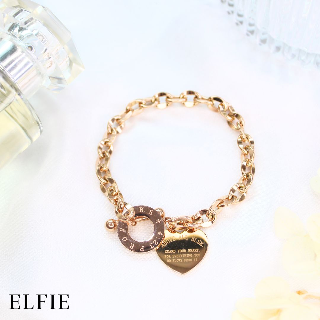 Catholic Love Quotes Titanium Bracelet