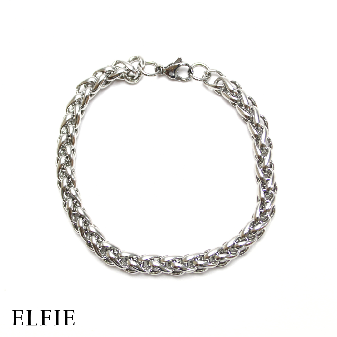 Silver Chain Titanium  Bracelet