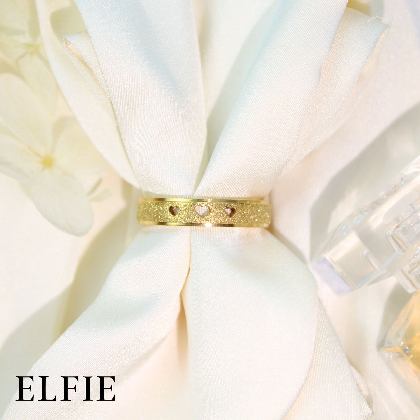 Three Heart Of Souls Titanium Ring