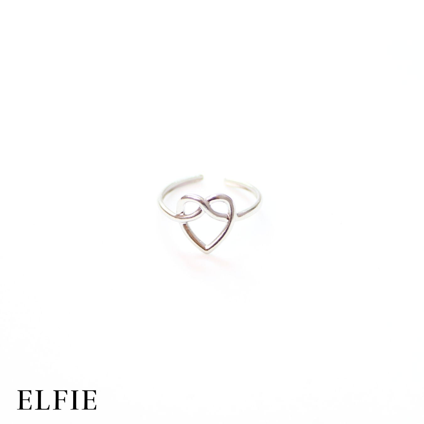 Auntie Anne Hearts Adjustable Titanium Ring