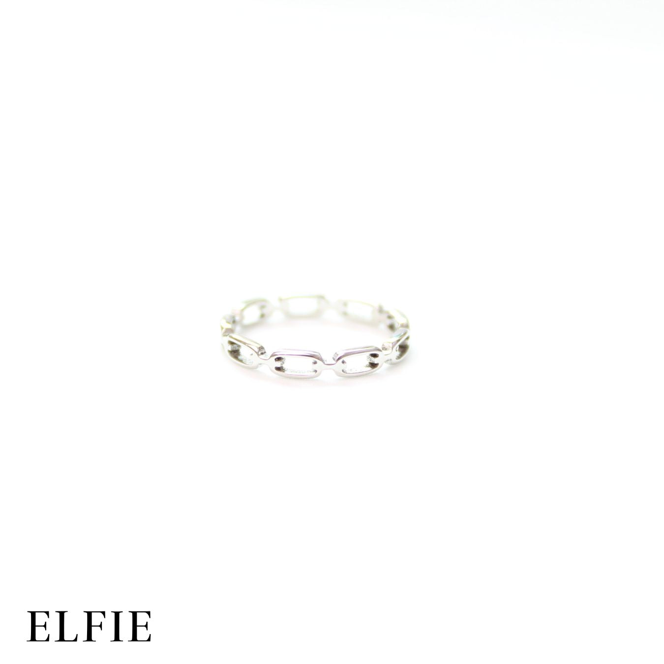 Chain Band Titanium Ring