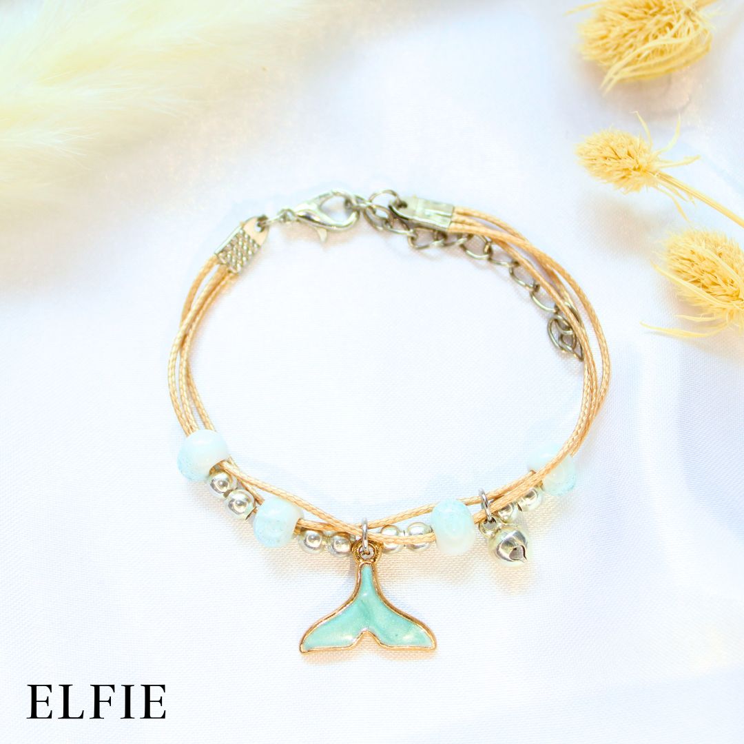 Turquoise Fish Tail Ceramic Bracelet