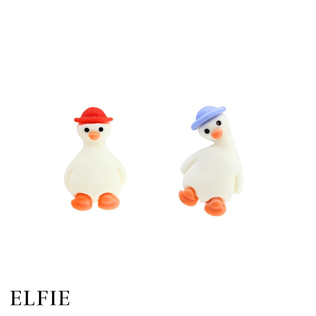 Twin Duck Stud Earring