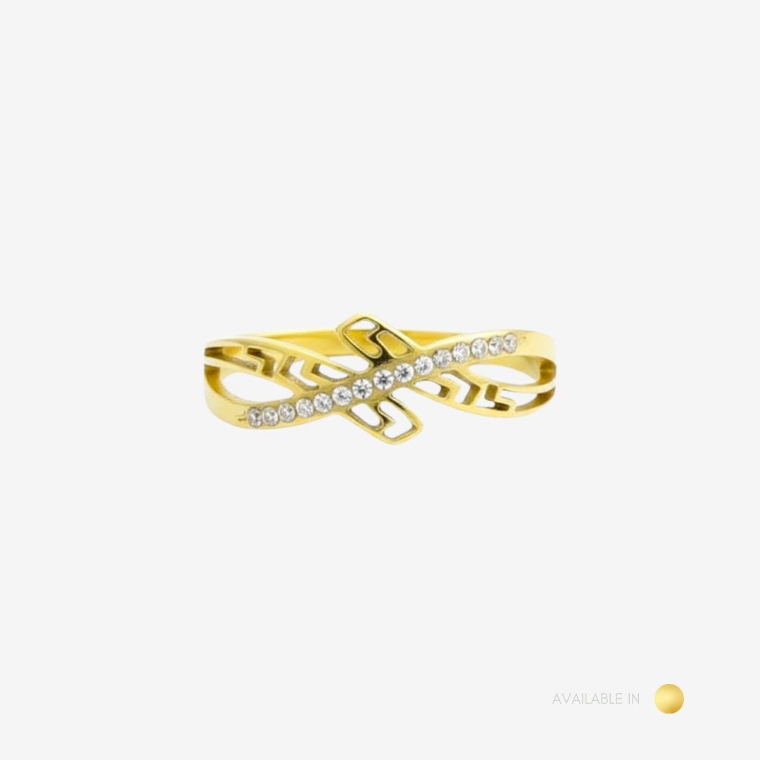 Vaelis Gold Titanium Ring