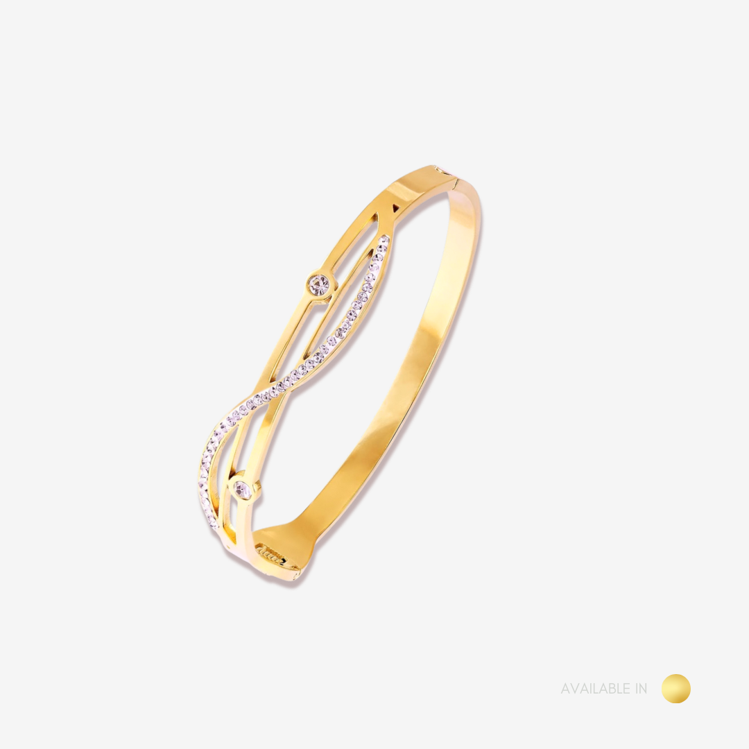 Velisa Gold Titanium Bangle