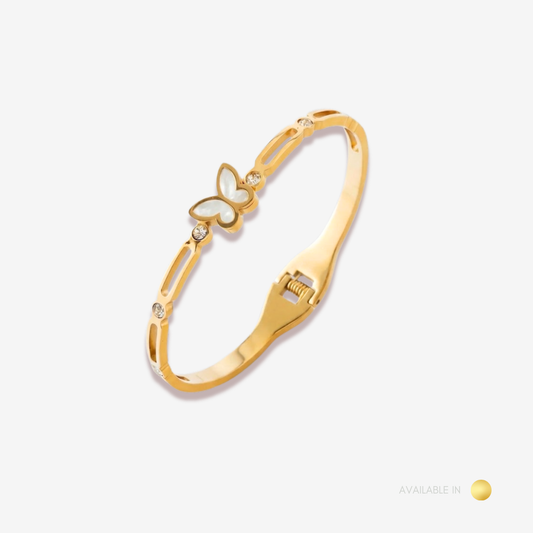 Mariposa Luxe Gold Titanium Bangle