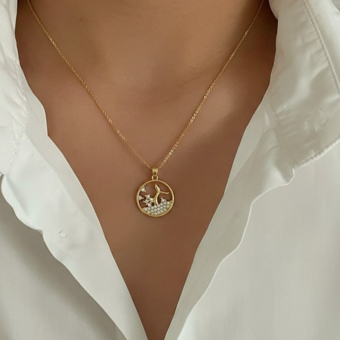 Whispering Sea Titanium Necklace