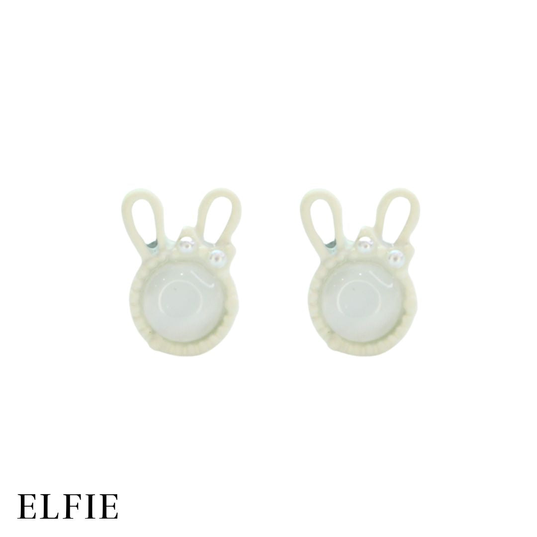 White Rabbit Head Stud Earing