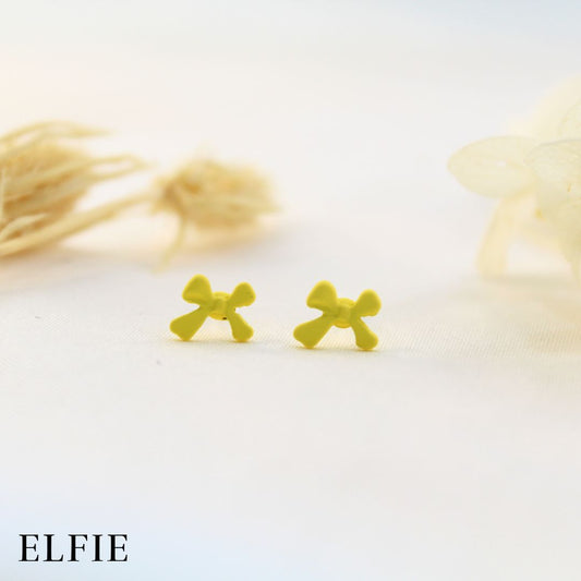 Yellow Ribbon Stud Earring